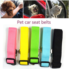 New Adjustable Dog Pet Car Safety Seat Belt Restraint Lead Travel Leash